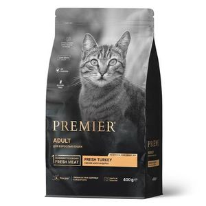 Уценка! Срок 06.2025/ Сухой корм Premier индейка для взрослых кошек