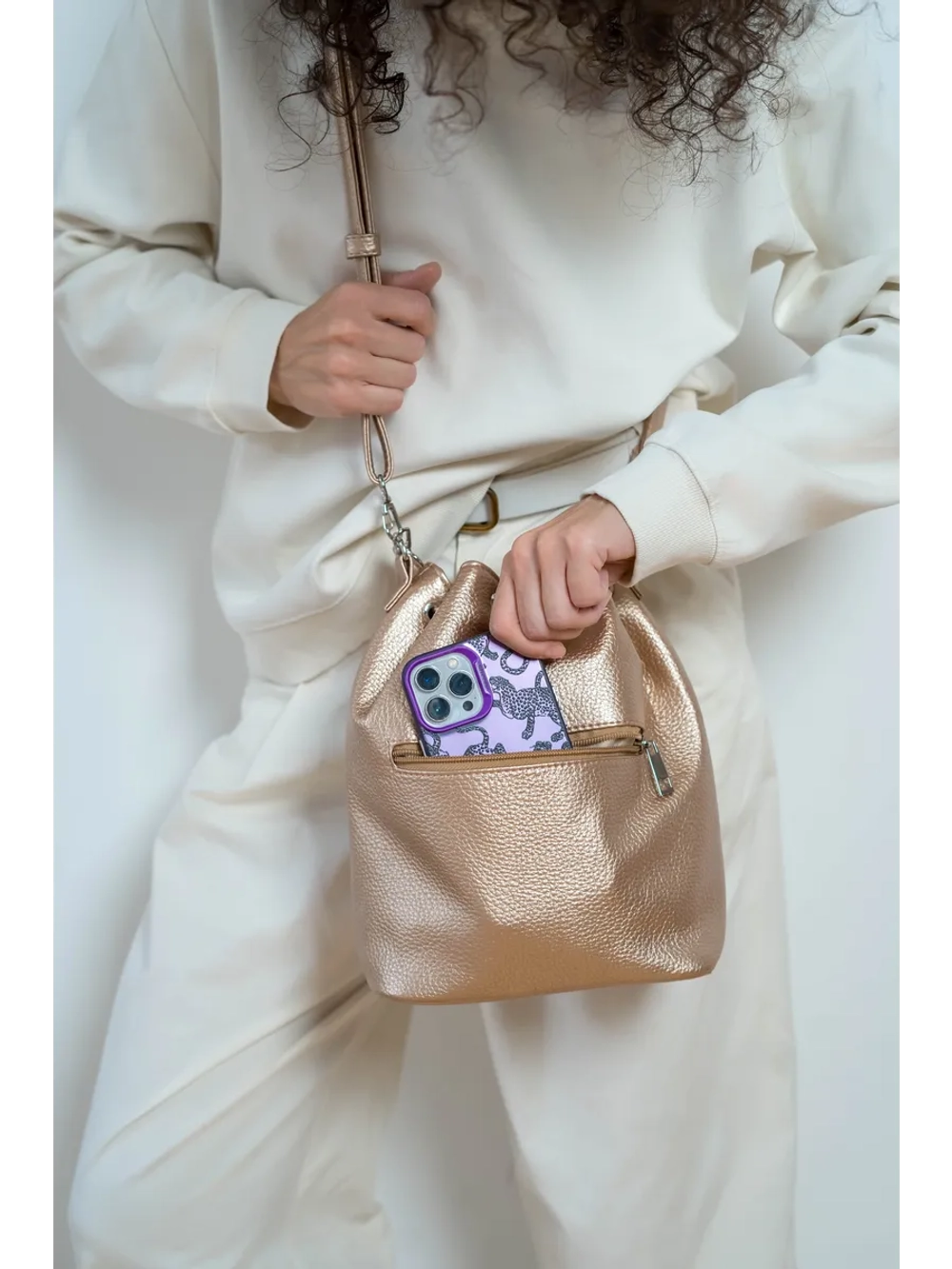 сумка через плечо тоут средняя мешок