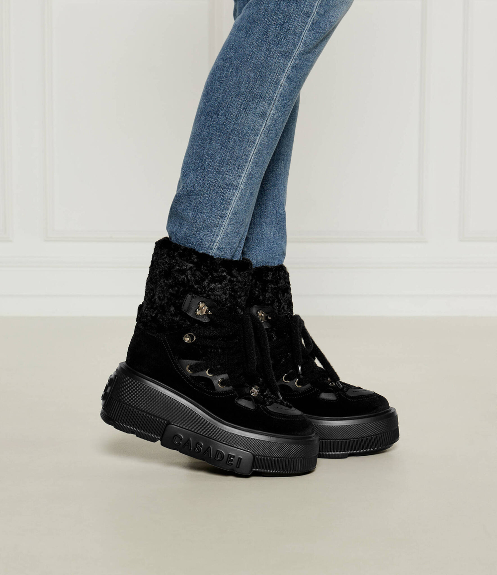 Кожаные угли Casadei - черный(2R454Y070NC2178)