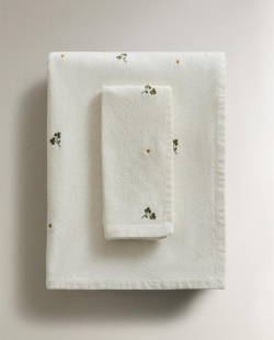 Zara Home скатерть из хлопка, вышивка, 250 150 см