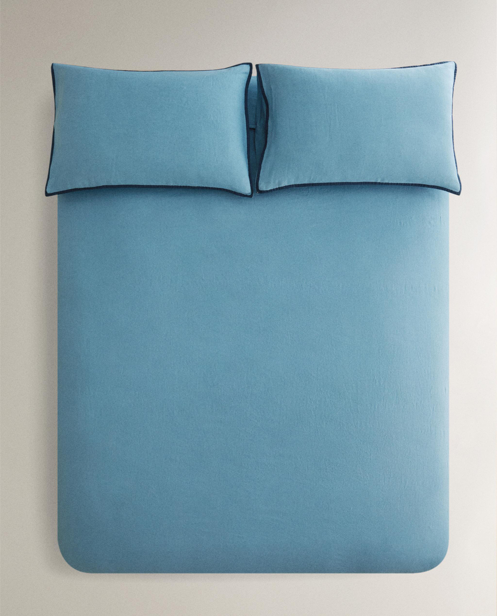 Пододеяльник Zara Home хлопок, лён 100%, однотонный, 4126/088