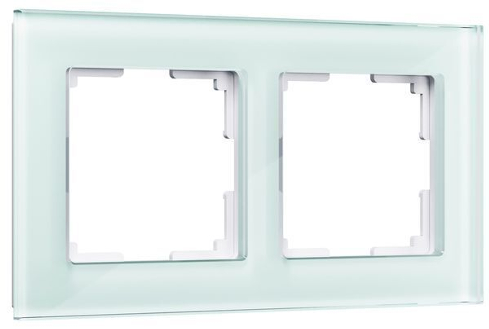 Рамка на 2 поста фисташковый