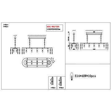 Подвесной светильник 10*E14 V000387 12029/10PL Chrome хром Anna Indigo