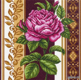 "Розовый каприз 2"-1420 канва с рисунком
