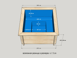 Купель для бани и улицы 203*203