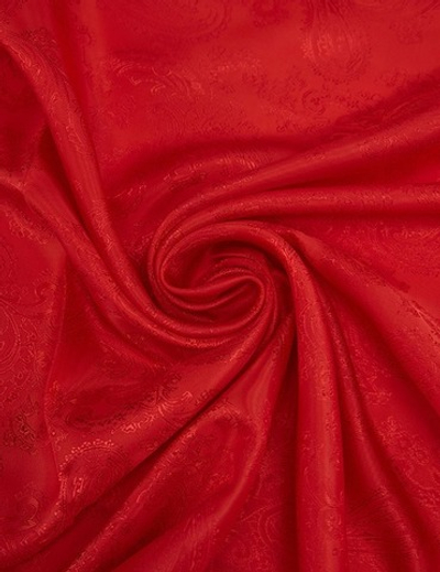 Ткань подкладочная Жаккард, шир. 145 см, 90 гр/м2, вискоза 45%, п/э 55%, красный
