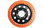 Диск усиленный стальной черный 6x139,7 8xR15 d110 ET-19 с бедлоком (оранжевый)
