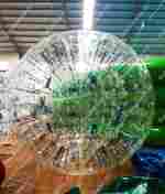 Зорб ПВХ"Капля", с цветными стропами, диаметр 2,8 м