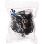 Мочалка нейлоновая «Premium - FAGORA», цвет белый / черный, 50гр (ZIP пакет)