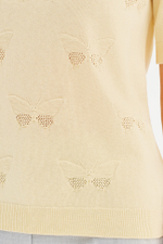 23533 Джемпер женский (пастельно-желтый)