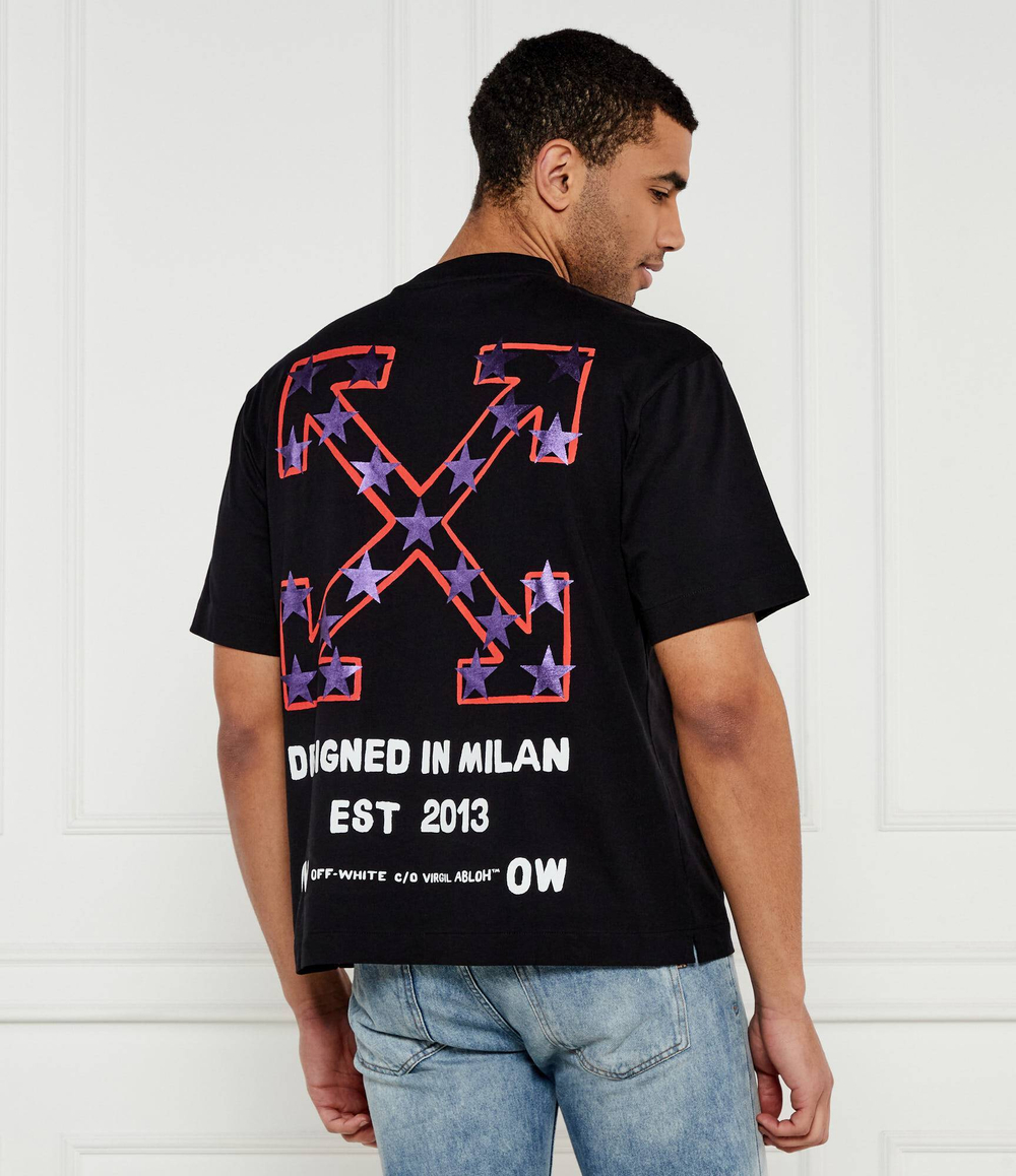 Футболка STAR ARROW OFF-WHITE - черный(OMAA120S 25JER008)