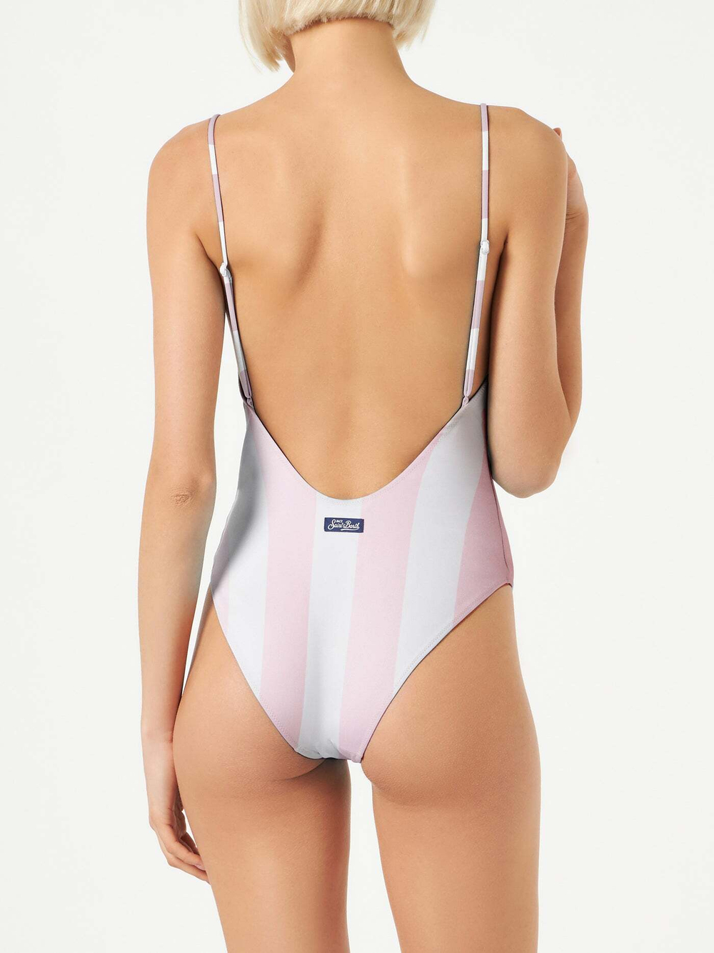 Купальник жен. слитный Saint Barth CECILLE STRIPES ANGELS розовый