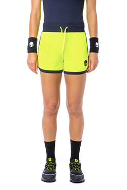 Женские Шорты теннисные Hydrogen Tech Shorts Woman - fluo yellow