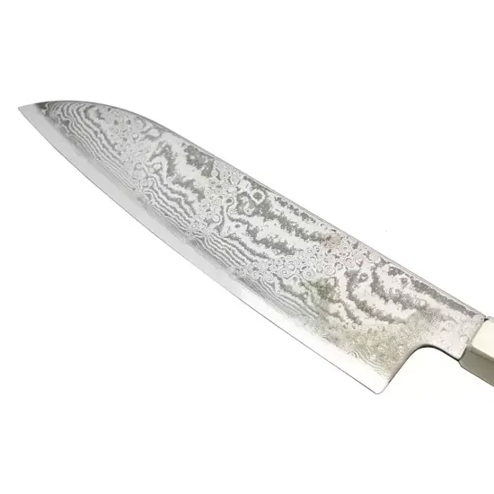 Нож кухонный Zanmai Hybrid Splash Santoku 180 мм. HZ2-3003DS