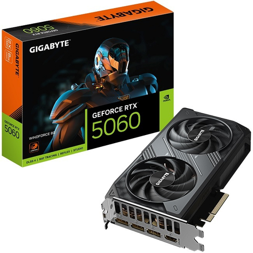 Видеокарта GIGABYTE GeForce RTX 5060 WINDFORCE 8GB (GV-N5060WF2-8GD)