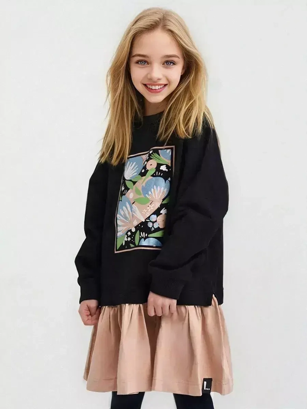 Платье толстовка с длинным рукавом