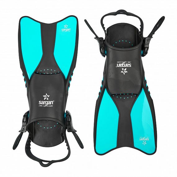 Ласты детские регулируемые Sargan Релакс голубые