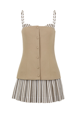 Платье Lolita с жилетом, бежевый