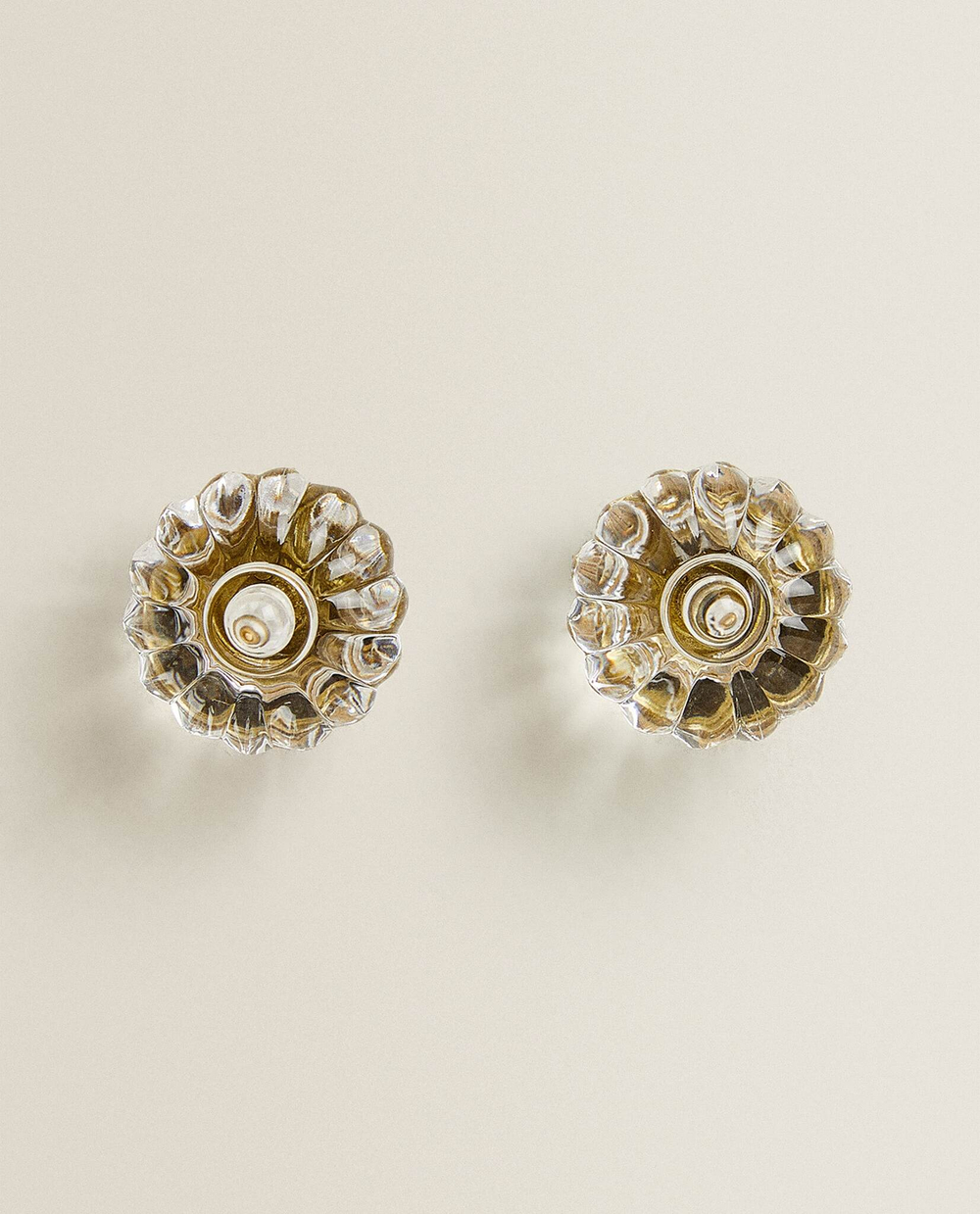 ZARA HOME МЕБЕЛЬНАЯ РУЧКА ИЗ АКРИЛА «ЦВЕТОК» (НАБОР ИЗ 2 ШТ.)