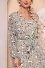 Платье "Волшебная история" (олива/цветы) П5778 LT Collection