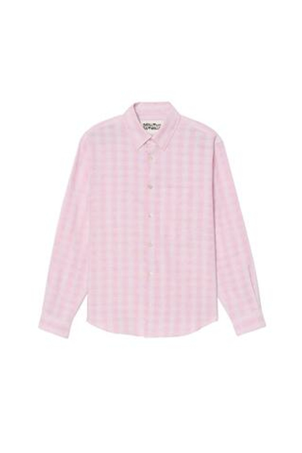 ZARA X BENITO ANTONIO РУБАШКА СВОБОДНОГО КРОЯ, ПАСТЕЛЬНО-РОЗОВЫЙ