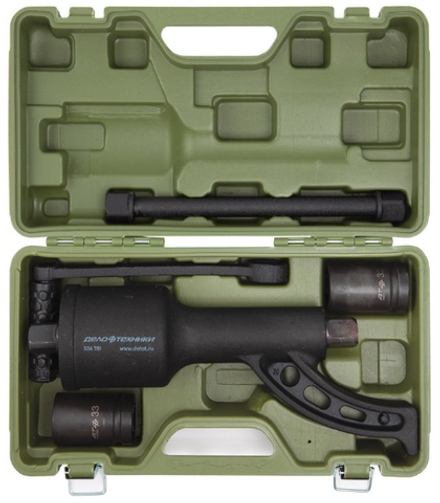 Гайковёрт "Дело Техники" механический усиленный 1", с головками 32, 33мм