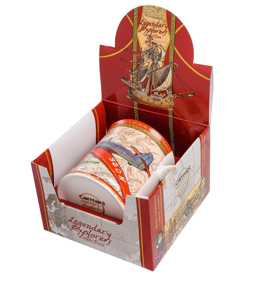 Carmani CN-09 Кружка «Перелет Москва-Ванкувер 1937 г.» 450 мл