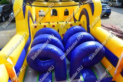 Коммерческая надувная полоса препятствий "Зона экстрима" 20*4*5,5 м