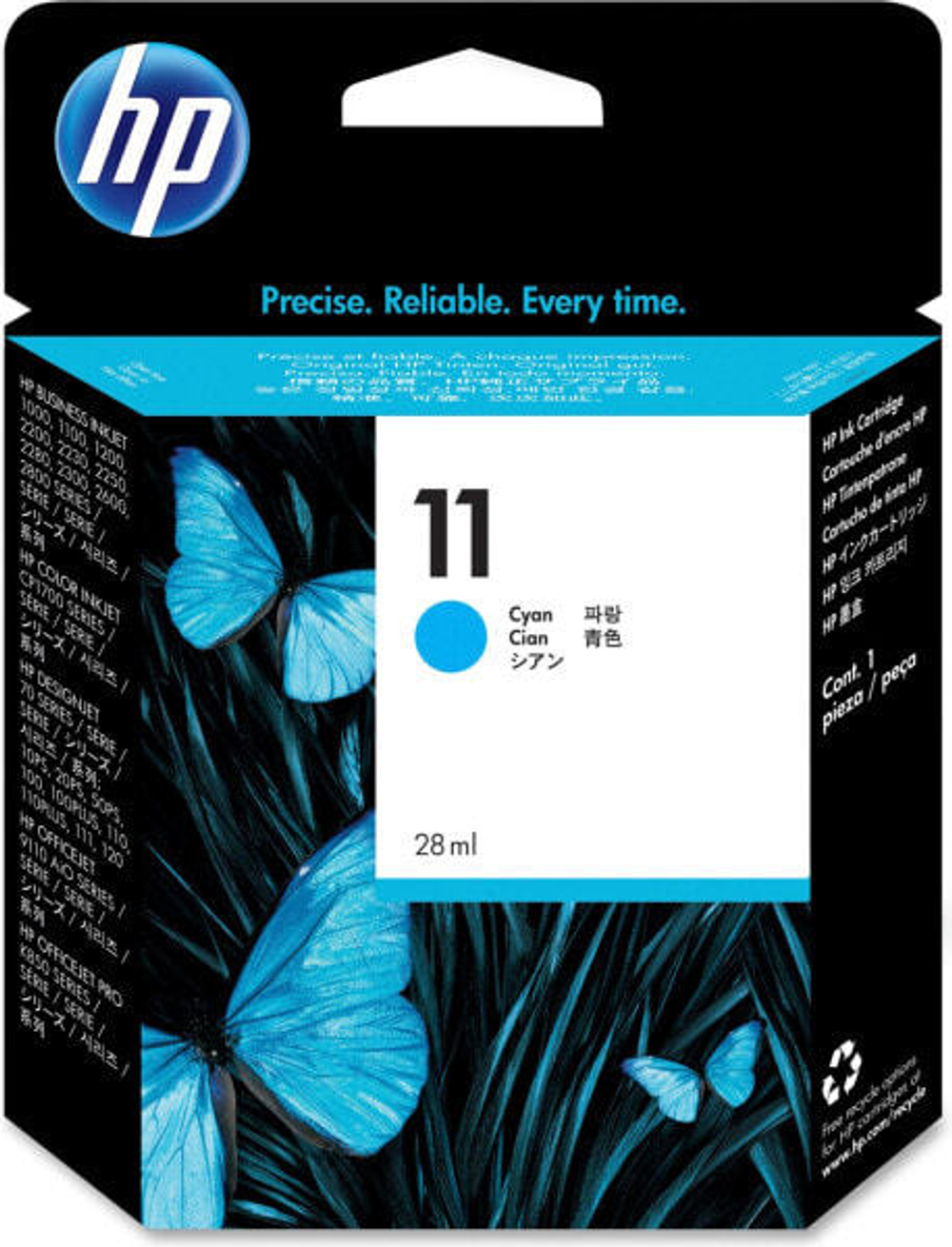 HP 11 Подлинный Голубой 1 шт C4836A