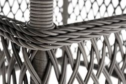 "Эспрессо" плетеный круглый стол, диаметр 118 см, цвет графит