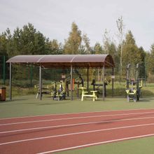 Park-5020 Навес для тренажеров теневой 6300х4800х3100 ZAVODSPORTA