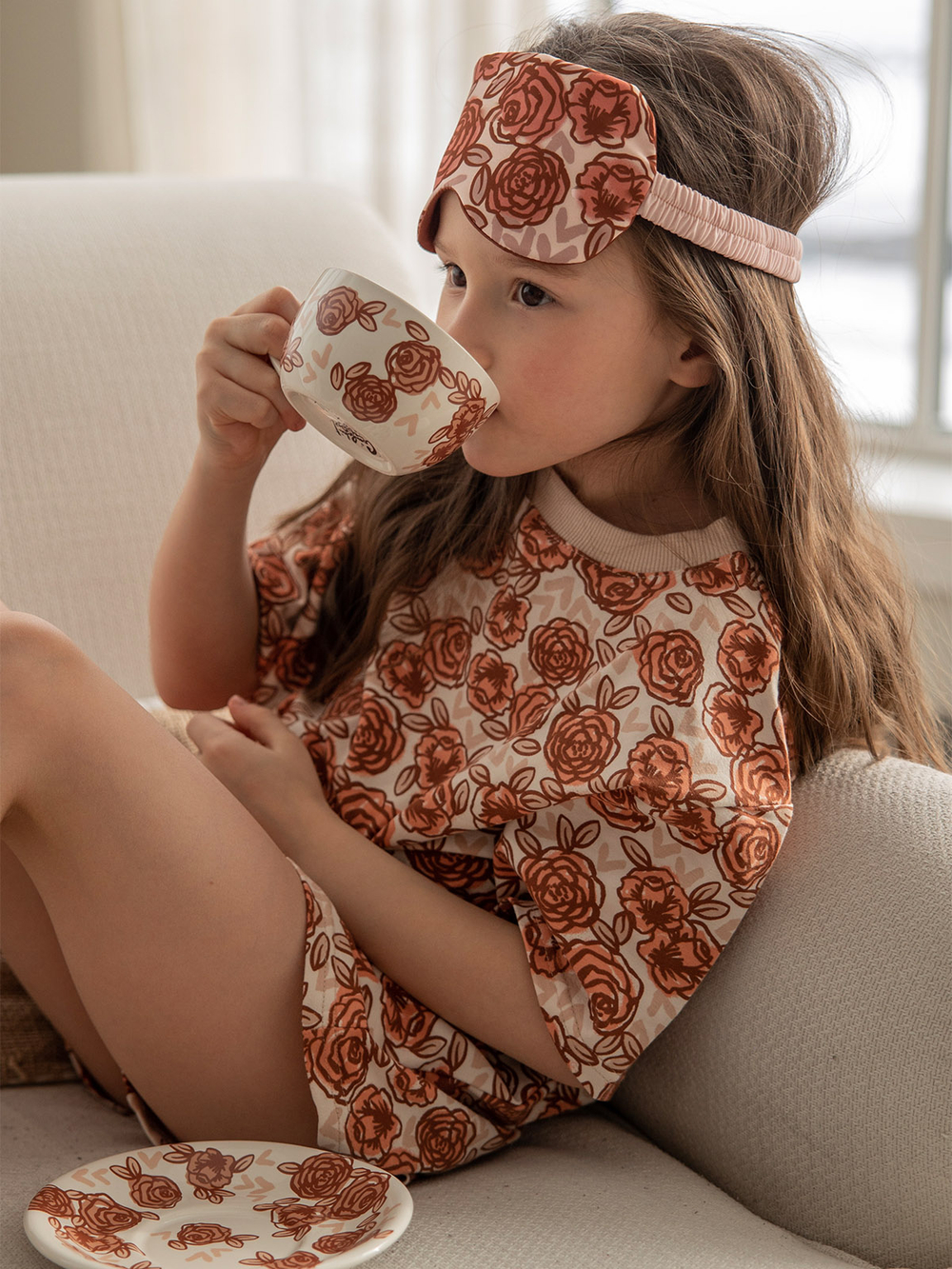 Пижама для девочки Mjölk Розы