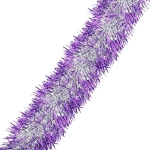Мишура 2м 9см «Серебряный блеск» фиолетовый