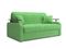 Диван Денвер 1,2 - Velutto 31 зеленый/ коричневая накладка