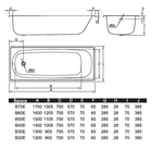 Стальная ванна BLB Europa B40E22001, 140х70