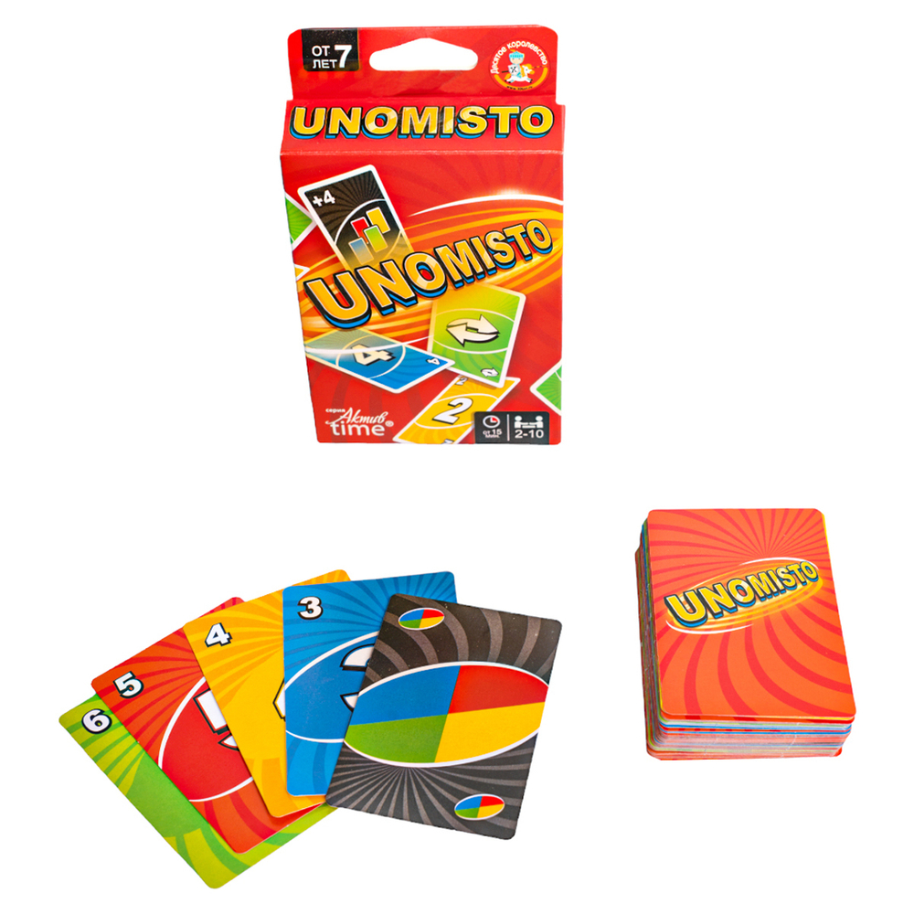 Настольная игра "UnoMisto", картон, европодвес, Десятое королевство