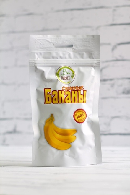 Бананы вяленые 100 г NaturFoods