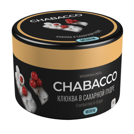 Кальянная смесь Chabacco "Cranberries" (Клюква в сахарной пудре) 50гр
