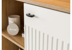 Комод Эдолина дуб золотой / белый матовый