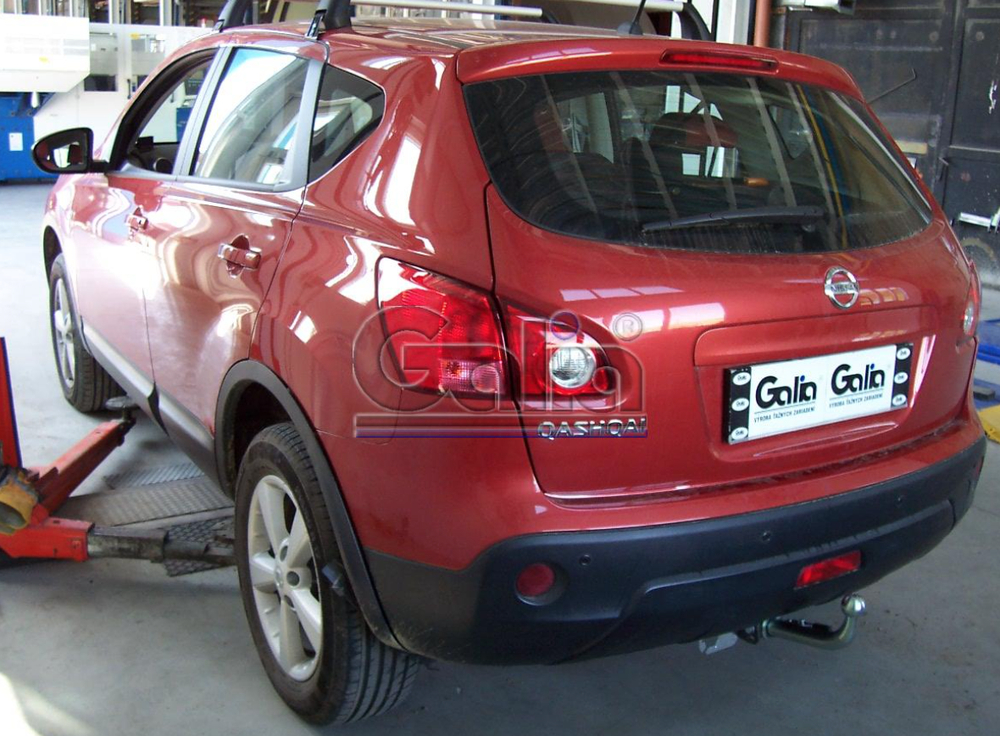 Фаркоп оцинкованный Galia N054A для Nissan Qashqai 2007-2014, Qashqai 2 2014-(паспорт и сертификат в комплекте)(без электрики)