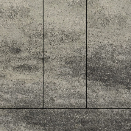 Тротуарная плитка ПРЯМОУГОЛЬНИК 900х300 мм - Листопад гладкий Антрацит