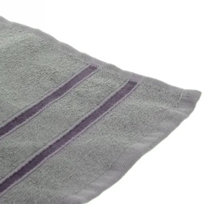 Полотенце махровое 30*60см «LUNA» цвет серый 10330 плотность 360гр/м2