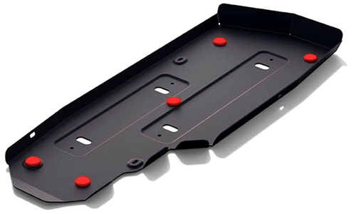 Защита топливного бака АвтоБроня для УАЗ Patriot I рестайлинг (V - все) 2016-н.в., штампованная, сталь 3 мм, с крепежом, 222.06322.1