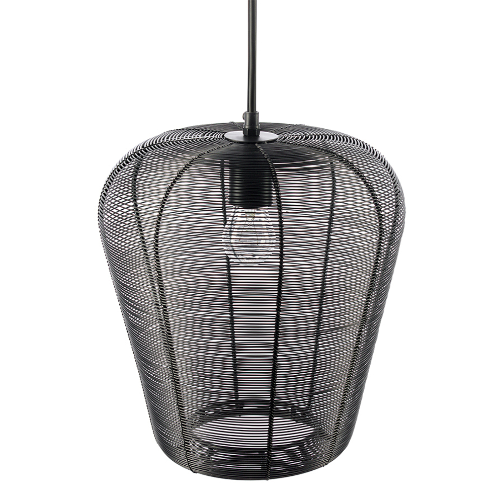 Светильник подвесной vinger, D28х30 см, черный
