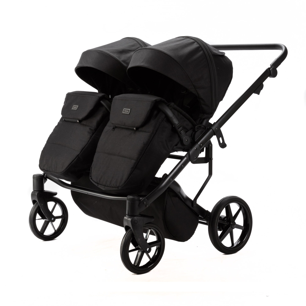 Детская универсальная коляска Adamex LEO DUO (2в1) DUO-TK53 - Черный