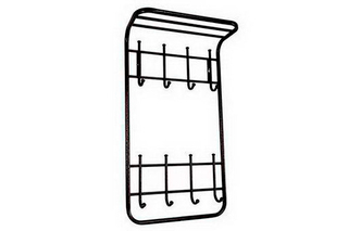 Вешалка 2х ярусная 40см антик (37067)