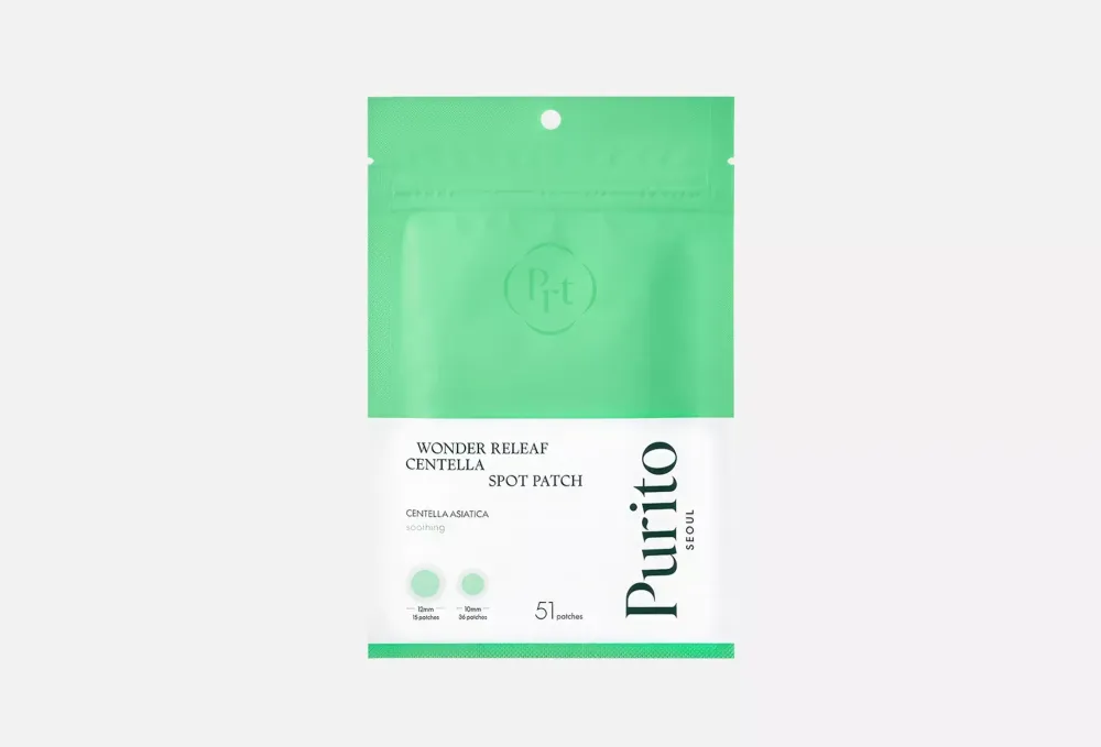 Патчи от прыщей Purito Wonder Centella Spot Patch — 51 шт