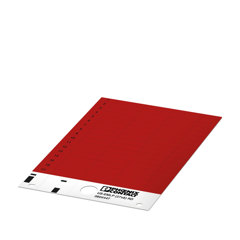 0804447 - US-EMLP (27X8) RD - Пластиковая табличка