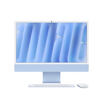 Apple iMac 24" Retina 4,5K, M4 2024 (8C CPU, 8C GPU), 16 Гб, SSD 256 Гб, голубой