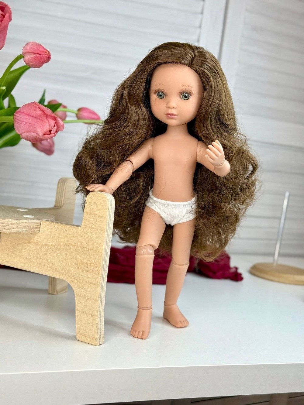 Кукла BERJUAN виниловая шарнирная 35см Ева (4820A7)